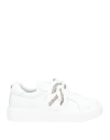 Apepazza Sport Woman Sneakers White Size 8 Leather, Textile Fibers In White