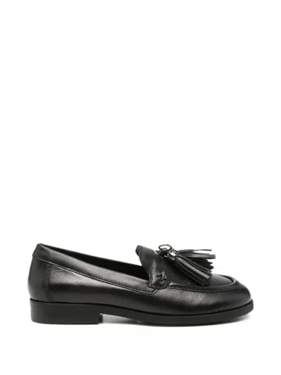 Apepazza Tassel-detail Leather Loafers In Black