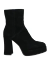 Apepazza Woman Ankle Boots Black Size 9 Leather In Black