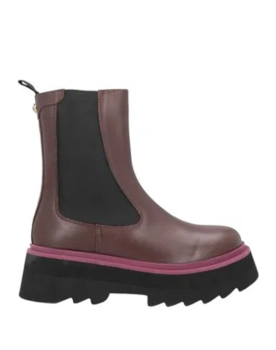 Apepazza Woman Ankle Boots Cocoa Size 11 Soft Leather In Brown