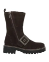 Apepazza Woman Ankle Boots Dark Brown Size 7 Leather