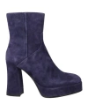 Apepazza Woman Ankle Boots Purple Size 8 Leather