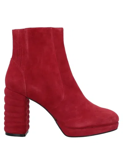 Apepazza Ankle Boots In Red