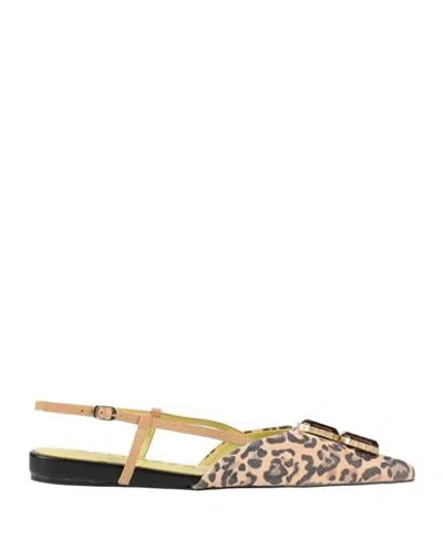 Apepazza Woman Ballet Flats Beige Size 7 Leather In Neutral