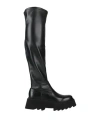 Apepazza Woman Boot Black Size 11 Soft Leather In Black