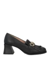 Apepazza Woman Loafers Black Size 11 Soft Leather In Black