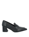 Apepazza Woman Loafers Black Size 8 Leather In Black