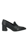 Apepazza Woman Loafers Black Size 8 Leather In Black
