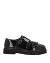 Apepazza Woman Loafers Black Size 8 Textile Fibers