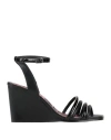 Apepazza Woman Sandals Black Size 7 Leather In Black