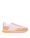 Apepazza Woman Sneakers Antique Rose Size 8 Leather, Textile Fibers In Pink