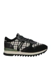 Apepazza Woman Sneakers Black Size 7 Leather, Textile Fibers In Black