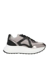 Apepazza Woman Sneakers Light Grey Size 10 Leather In Grey