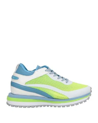 Apepazza Woman Sneakers Lime Green Size 8 Textile Fibers