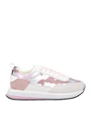 Apepazza Woman Sneakers Pink Size 8 Textile Fibers, Leather In Pink