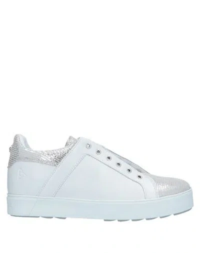 Apepazza Woman Sneakers Silver Size 11 Calfskin