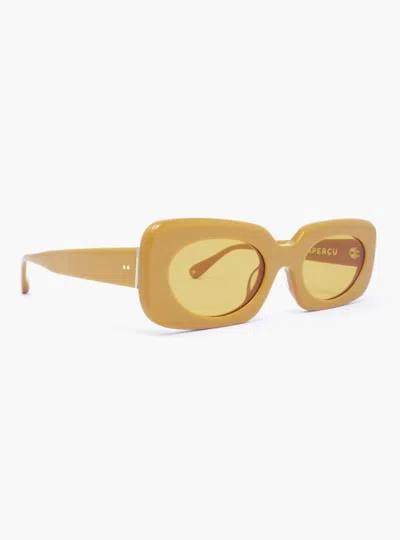 Aperçu Eyewear Women's Alyssa 01 Sunglasses In Mustard In Orange