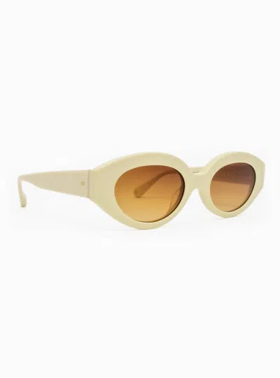 Aperçu Eyewear Women's Alyssa 02 Sunglasses In Bone In White