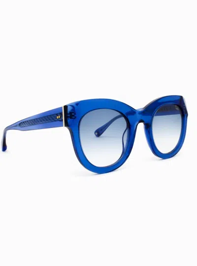 Aperçu Eyewear Women's Le Chat Cat-eye Sunglasses In Marine In Blue