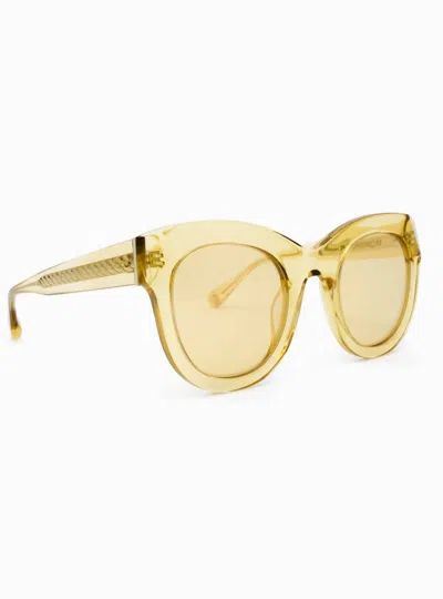 Aperçu Eyewear Women's Le Chat Sunglasses In D'or In Yellow