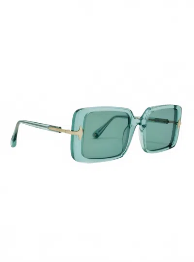 Aperçu Eyewear Women's Quann 01 Sunglasses In Moss In Blue