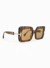 Aperçu Eyewear Women's Quann 02 Sunglasses In Tiger's Eye In Multi