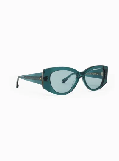 Aperçu Eyewear Women's Suarez 01 Sunglasses In Aquatica In Blue