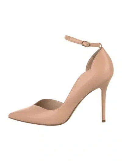 Pre-owned Aperlai Leather D'orsay Pumps In Pink