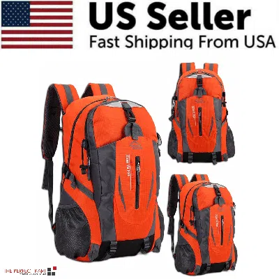 Aperu 40l Men Women Travel Backpack Rucksack Camping Laptop Hiking School Book Bag Usa