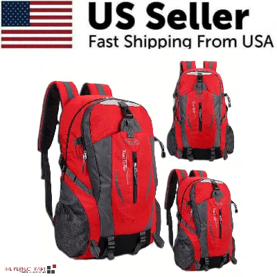Aperu 40l Men Women Travel Backpack Rucksack Camping Laptop Hiking School Book Bag Usa
