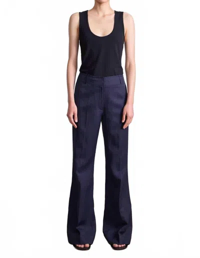 Apiece Apart Adi Wide Leg Trousers In Midnight In Blue