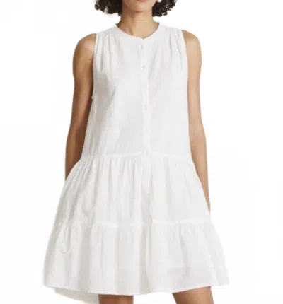 Apiece Apart Almada Shirt Dress In Cream In White