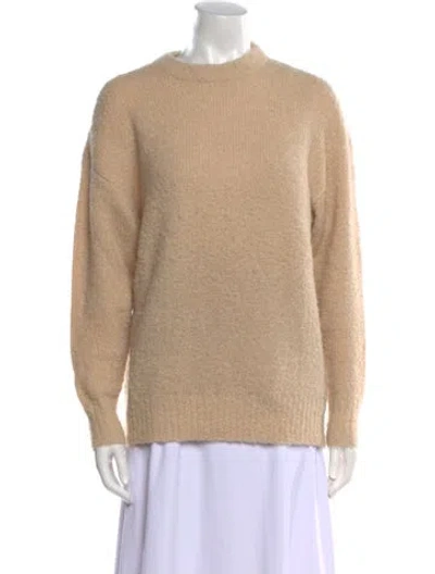 Pre-owned Apiece Apart Alpaca Crew Neck Sweater In Brown
