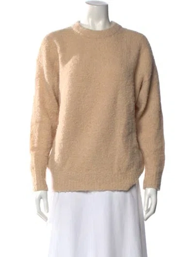 Pre-owned Apiece Apart Alpaca Crew Neck Sweater In Neutral