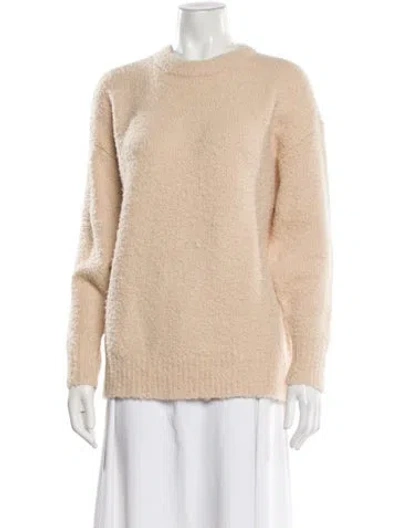 Pre-owned Apiece Apart Alpaca Crew Neck Sweater In Neutral