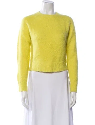 Pre-owned Apiece Apart Alpaca Crew Neck Sweater In Yellow
