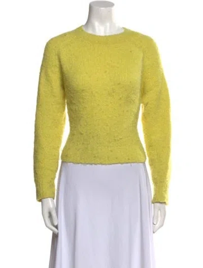 Pre-owned Apiece Apart Alpaca Crew Neck Sweater In Yellow