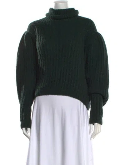 Pre-owned Apiece Apart Alpaca Turtleneck Sweater In Black