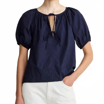 Apiece Apart Amalie Tie Top In Midnight In Brown