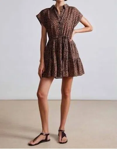Apiece Apart Anita Sleeveless Mini Dress In Scattered Geo Print