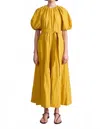 Apiece Apart Antonella Maxi Dress In Lemon Curry In Multi