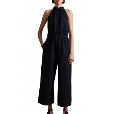 Apiece Apart Archer Sleeveless Jumpsuit In Black