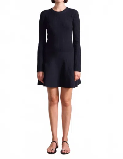 Apiece Apart Asra Mini Dress In Black In Blue