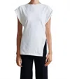 Apiece Apart Asymmetric Tunic Tee In Cream In White