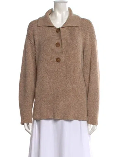 Pre-owned Apiece Apart Baby Alpaca Sweater In Brown