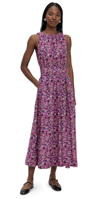 Apiece Apart Bali Tank Dress Florette Peony In Pink