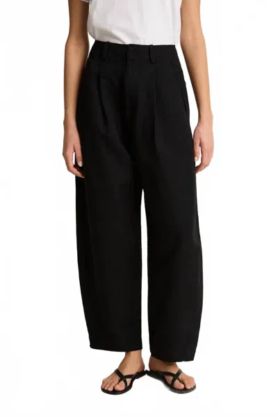Apiece Apart Bari Crop Trouser In Black