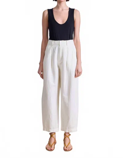 APIECE APART BARI CROP TROUSER IN CREAM