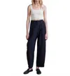 Apiece Apart Bari Crop Trouser Pants In Black In Black
