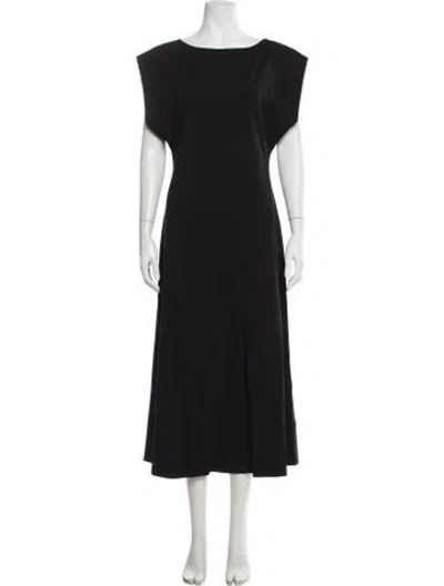 Pre-owned Apiece Apart Bateau Neckline Long Dress In Gray